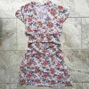 Floral belted dress